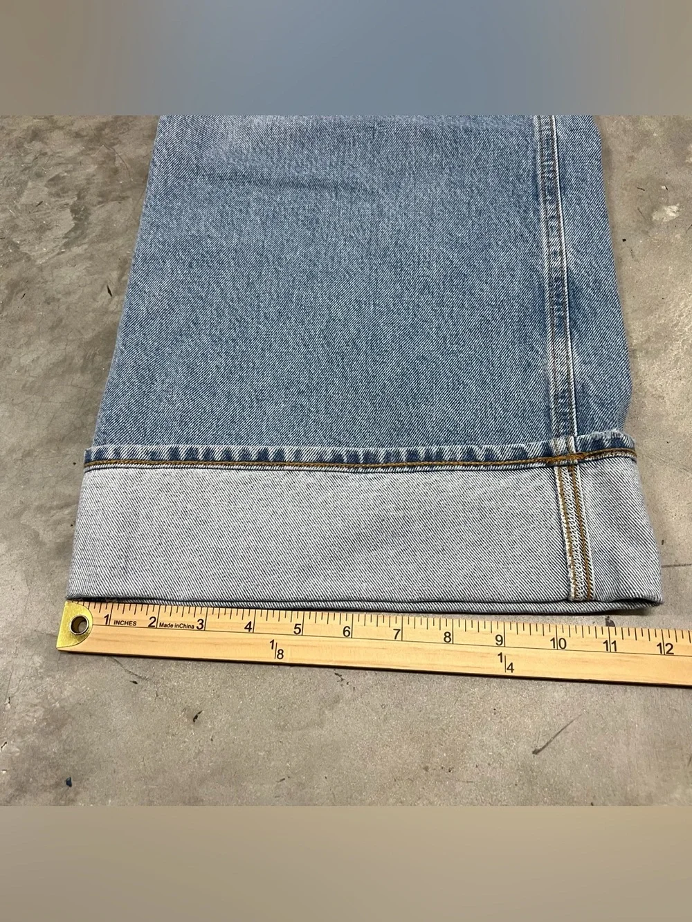 AGOLDE Dame Jean Jeans Womens 25 High Rise Wide Leg Showdown Denim A9159-1141